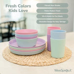 WeeSprout eco friendly bamboo plates for toddlers