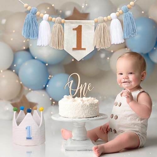 High chair banner attached to baby seat for photoshoot