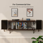 Fosi Audio V1.0G mini stereo receiver highlighting the solid brushed aluminum chassis and sleek compact footprint design