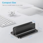 OMOTON desktop notebook cradle with silicone protective mat lining