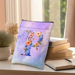 Funnybookgpt initial P book sleeve holding a paperback book