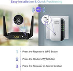 TGDLLF WiFi booster plugged into wall outlet