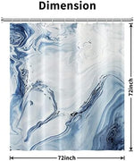 Polyester washable shower curtain illustrating its natural drape and texture