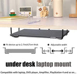 Teridokor Under Desk Laptop Mount holding a laptop securely