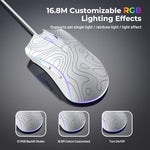 HITIME XVX G705 high precision laptop mouse showing the durable braided USB cable assembly