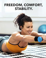 Side profile of Soundcore Sport X20 waterproof gym earbuds
