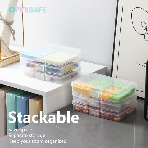 Open Omnisafe craft storage container displaying organized interior
