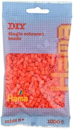 Hama Beads Orange (1000 Midi Beads) - Image 2