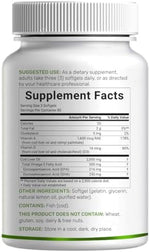 Deal Supplement burpless lemon flavored dietary supplement capsule close up layout.