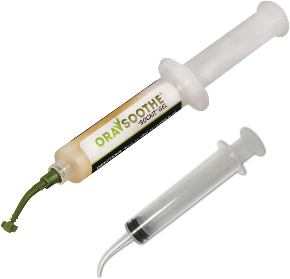 Orasoothe Sockit Gel ten gram tube front view for oral wound care.