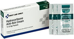 Individual sterile 0.9 gram hydrocortisone 1 percent foil packets for first aid kit refills
