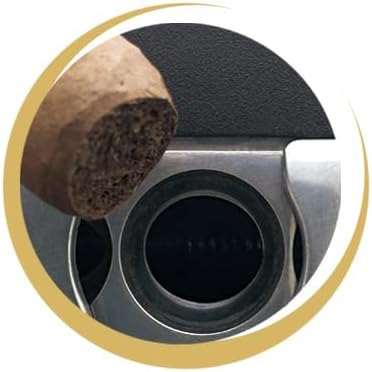 Quad Table Cigar Cutter, Brushed Finish, for 52 and 60 Ring Gauge - Image 7