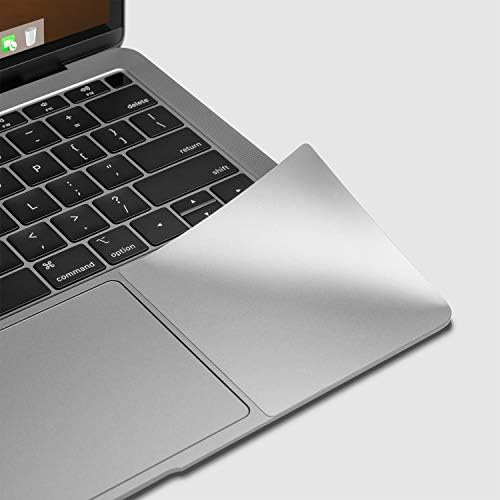 UPPERCASE laptop protective vinyl film color matched space gray close up view