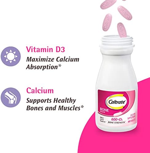 Caltrate 200 count bottle side view showing adult dosage instructions