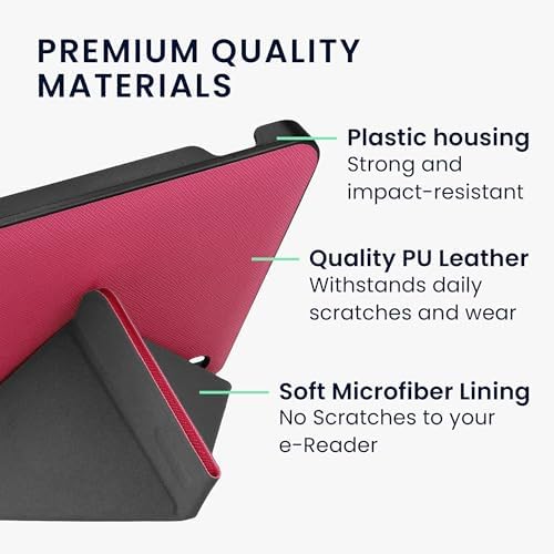 Kobo Libra H2O inside kwmobile origami case open view