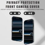 Side profile perspective showcasing the low-profile design of the EYSOFT privacy shield on a premium smartphone screen.