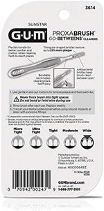 GUM Proxabrush showing flexible handle and travel cap