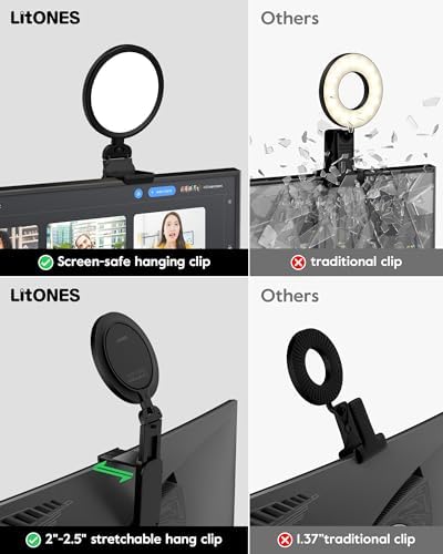 LitONES small ring light folded flat next to a travel bag demonstrating its lightweight portability