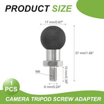PATIKIL 17mm silver camera adapter ball head close up detail