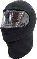 Headwind Fleece Helmet and Neck Cover front view on motorcycle helmet