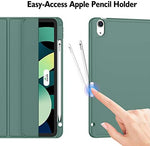 ZryXal premium 11 inch tablet case folded into a secure hands-free typing stand angle