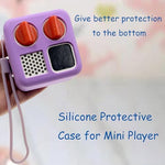 Purple silicone protective sleeve for Yoto Mini audio player