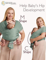 Hands free lightweight baby carrier sling for active parents