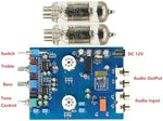 GODIYMODULES tube preamp board dimensions layout showing the compact form factor for DIY home audio setups.