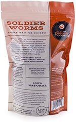 High protein and calcium rich dried worms supplement for laying hens