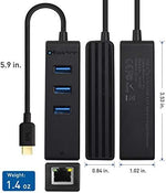 Top view of Cable Matters 4-in-1 adapter with cable