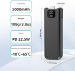 YONHUIZI fast charging battery handle showing the remaining power display indicator illuminated.