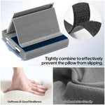 KDD tech accessory pillow holder with spacious back storage pouch