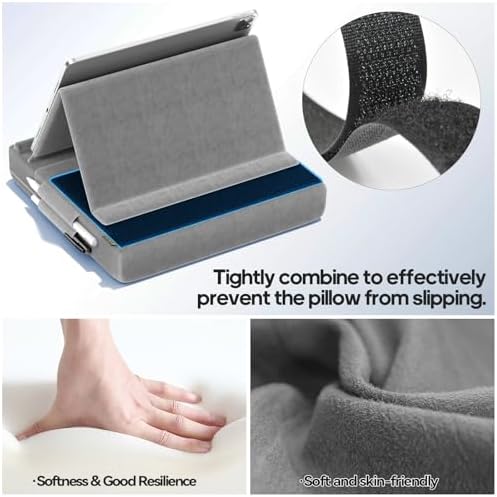 KDD tech accessory pillow holder with spacious back storage pouch