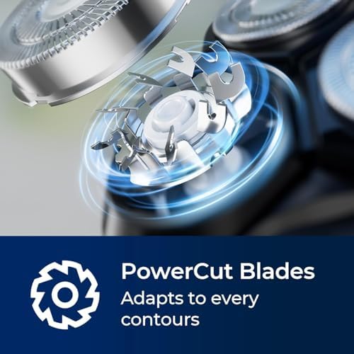 Close up of Rategist 3D floating rotary shaving heads