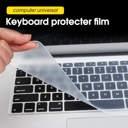 Dustproof flexible notebook protective film being washed under running tap water
