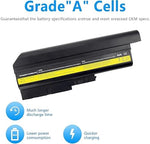 LQM lithium ion laptop battery showing the technical specification sticker with voltage information.