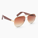 Lucyd Lyte Jupiter XXL smart sunglasses side profile showing temple speakers