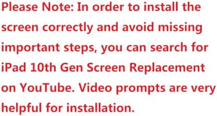 VDASO DIY touch glass digitizer kit box contents for iPad eleventh generation A16 models A3354 A3355