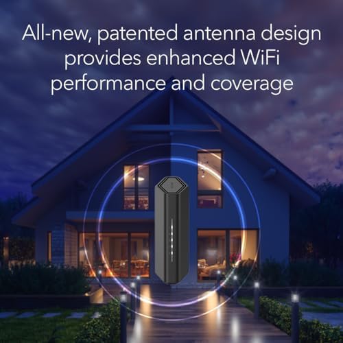 Netgear Nighthawk high speed wireless router setup placement inside a modern home office