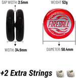 Authentic Yomega Fireball yo-yo with extra strings