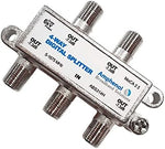Amphenol ABS314H coaxial network splitter showcasing the 5 to 1675 MHz frequency technical specifications stamp