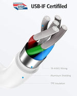 Flexible TPE coated long charging cable being bent to demonstrate laboratory durability