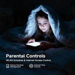 DBIT T1 Pro smart home internet router status indicator lights close up view