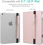 MoKo electronic pen sleeve wrapped vertically around a thirteen inch iPad Pro case