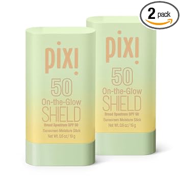 Pixi Beauty On the Glow Shield SPF 50 two pack front view