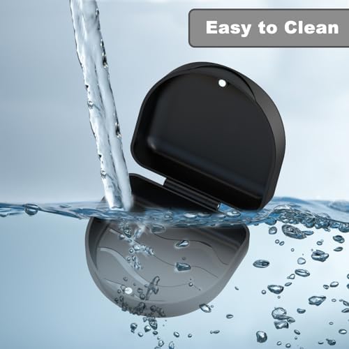 Top view of durable BVN orthodontic dental case container for clear braces