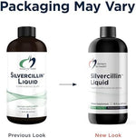 Designs for Health Silvercillin Liquid 473ml bottle showing Silver Sol Technology authenticity