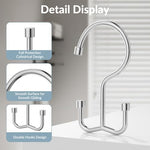 Close up view of OEH double sided bathroom curtain rings on a rod