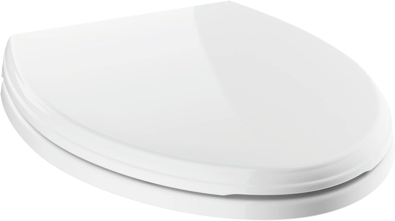 Delta Wycliffe slow close elongated toilet seat front view