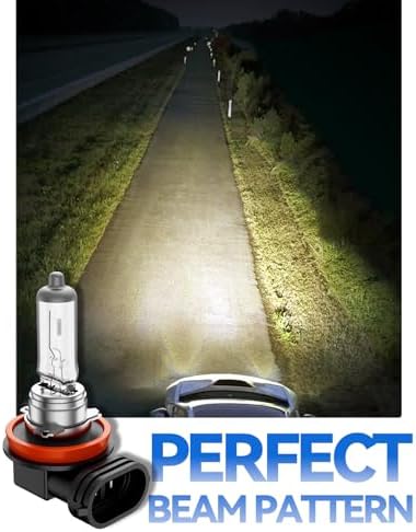 TIRARP 3800K amber yellow headlight bulb showing thickened quartz glass